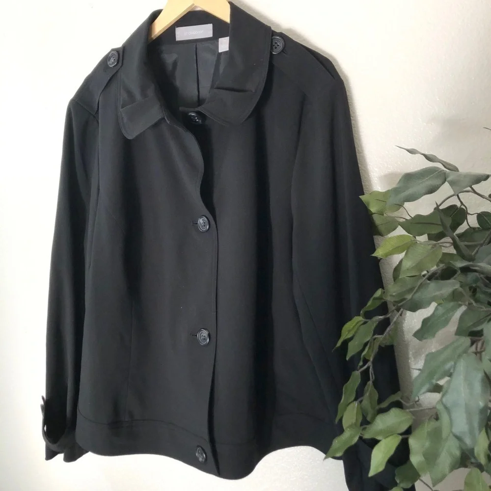 NWT PLUS Liz Claiborne Black Jacket